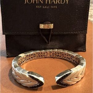 EUC John Hardy Sterling, Black Sapphire Bracelet